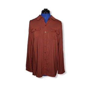 Cinnamon Brown  Blouse By Seduction